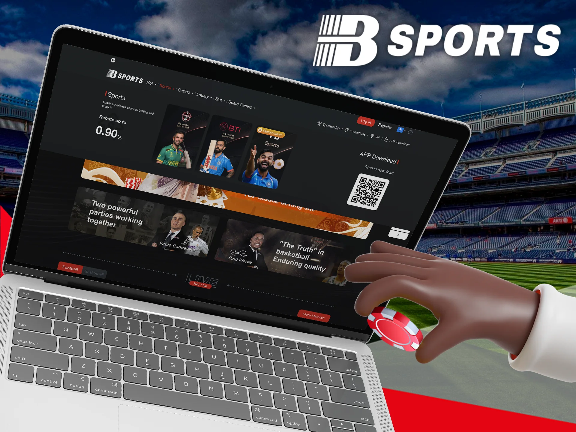 Place your bets at BSports and win big winnings.