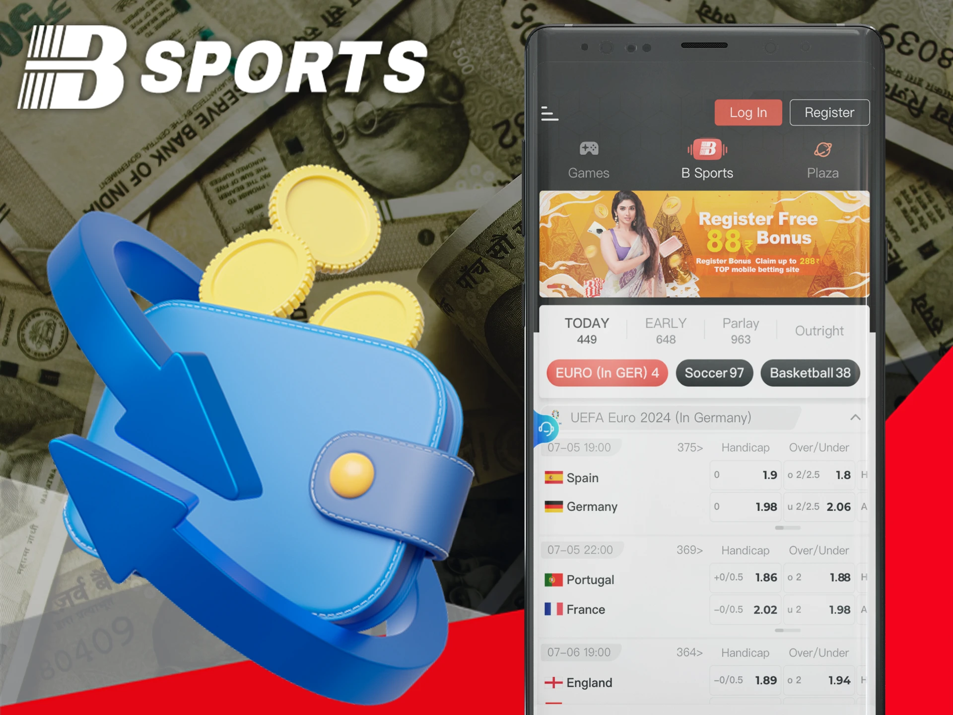 Get cashback with BSports.