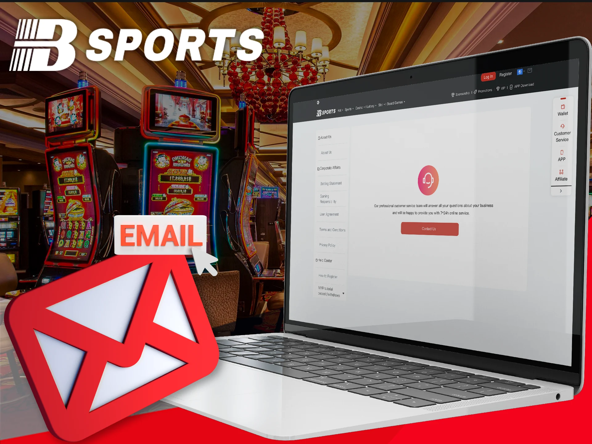 Find out how to get in touch with BSports via email.