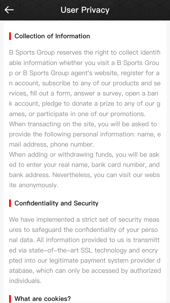 Familiarise yourself with the BSports registration rules.