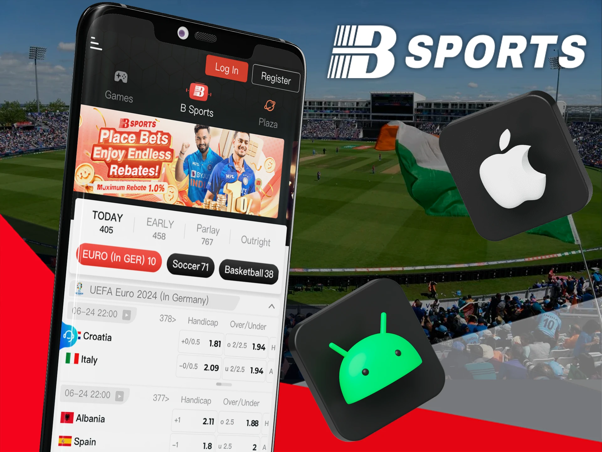 Play BSports on your mobile device.