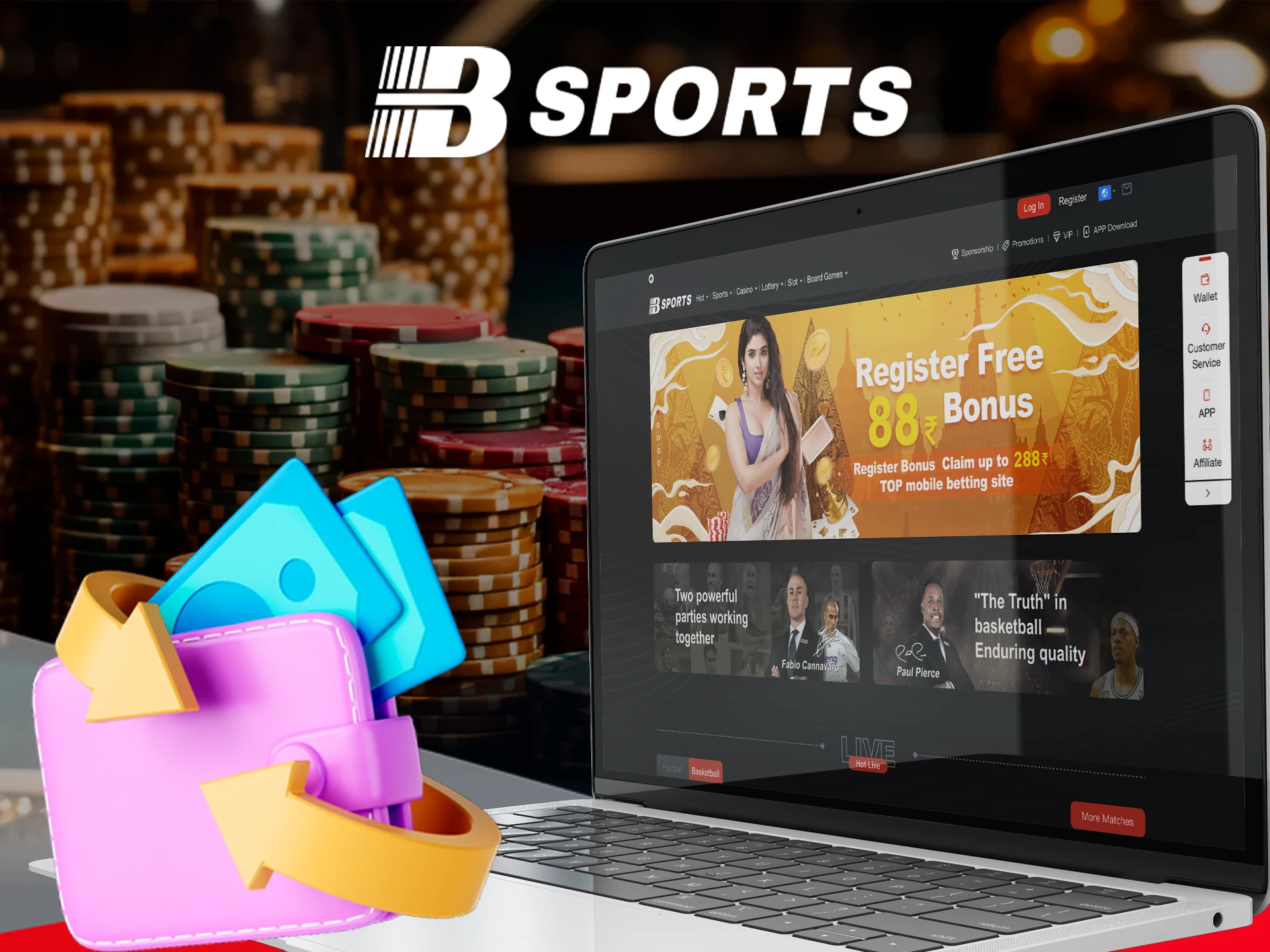 Participate in the BSports loyalty programme and get richer.