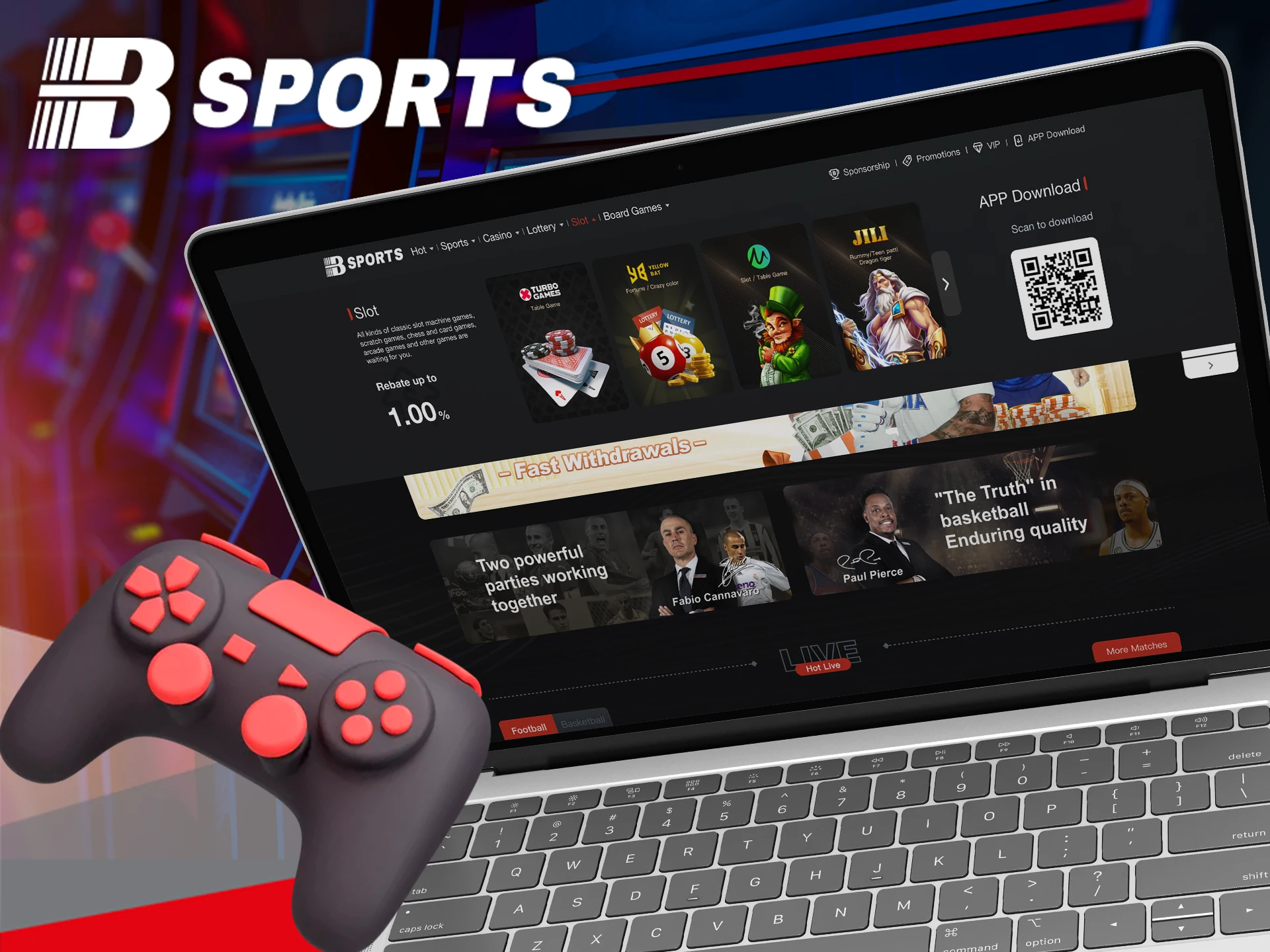 BSports provides its players with a large selection of games and bets.